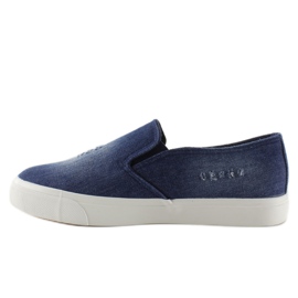 Tênis slip-on jeans K-89 D. azul azul marinho 2