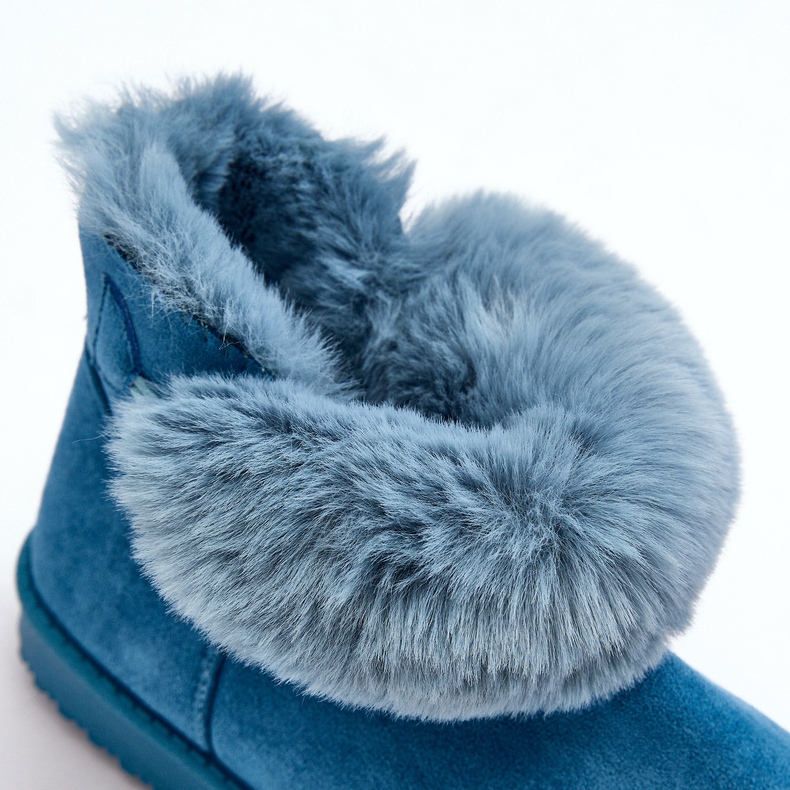 PS1 Botas de neve femininas isoladas com decoração, Siriol Azul 2