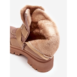 PS1 Botas de neve isoladas com zíper feminino bege Zeva 2 PS1 Botas de neve isoladas com zíper feminino bege Zeva 2