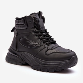 PE1 Calçado esportivo feminino com cadarço e isolamento preto Dejana preto 1