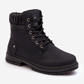 News Botas femininas com isolamento de couro preto Katalis preto 1