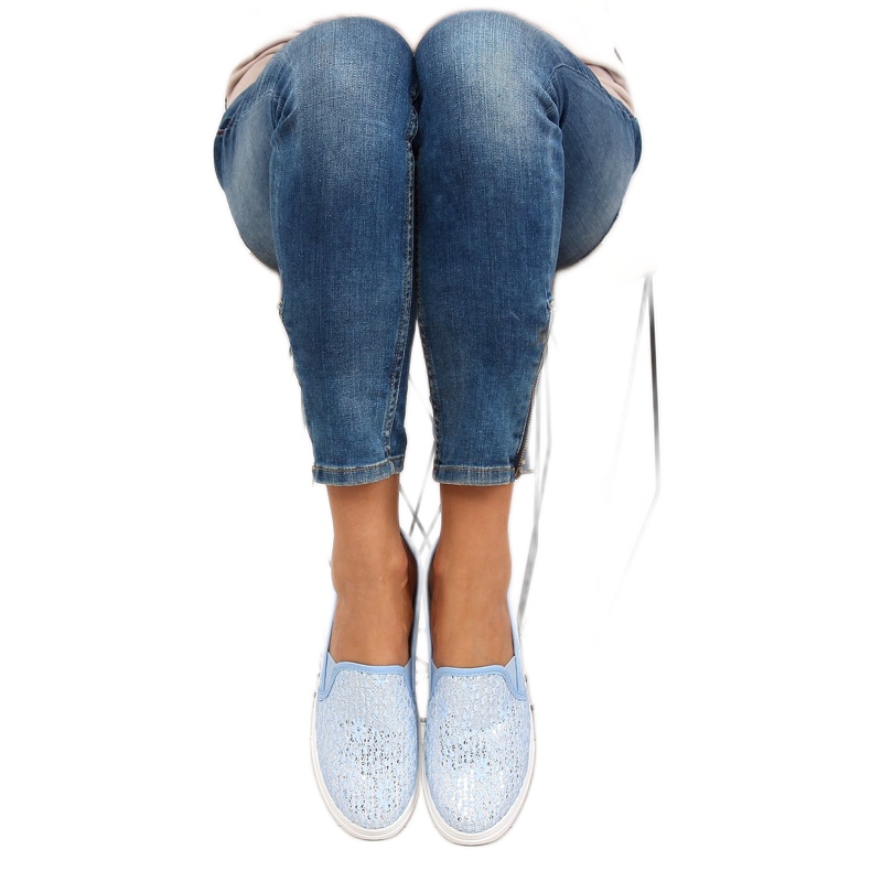 Pastéis de renda XIN07P Azul claro 2