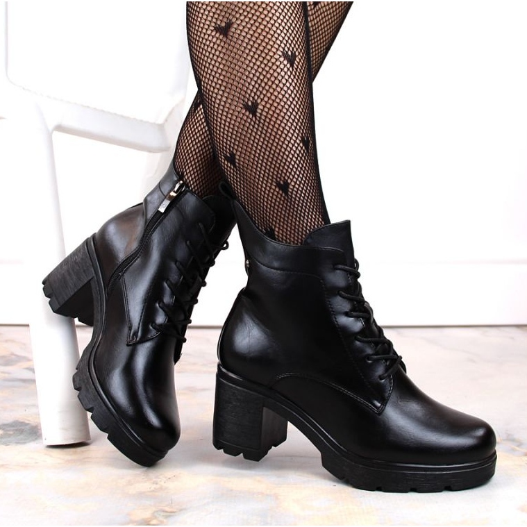 Botins isolados e plataforma Potocki W WOL188 preto 1