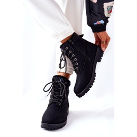 News Botas femininas Trapper forradas com pele, pretas preto 3