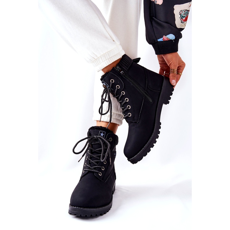 News Botas femininas Trapper forradas com pele, pretas preto 3