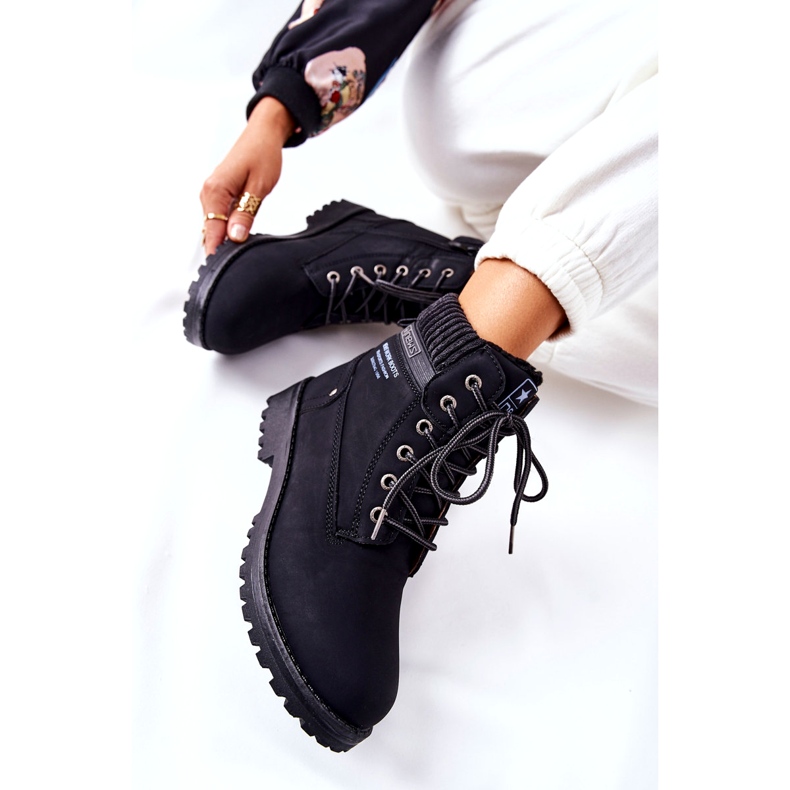 News Botas femininas Trapper forradas com pele, pretas preto 2