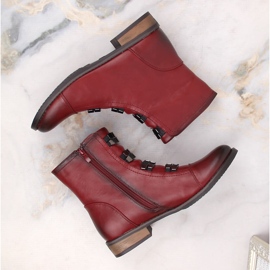 Botas isolantes vermelhas de mulher Jezzi vermelho 2 Botas isolantes vermelhas de mulher Jezzi vermelho 2