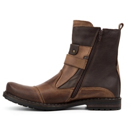 Olivier Botas de homem em pele 82KZ castanho marrom 1