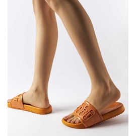 Moiariello slides de borracha laranja 2