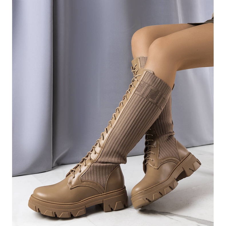 BM Botas marrons com cadarço, Montis. castanho 1