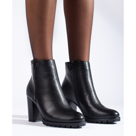 SHELOVET Botas femininas clássicas no poste Potocki preto 1