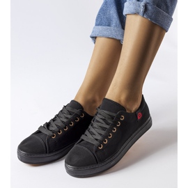 Tênis de tecido preto Descoteaux 1