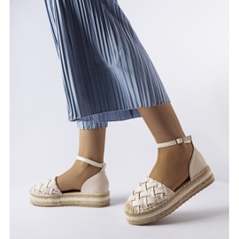 Espadrille plataforma bege Gour 2