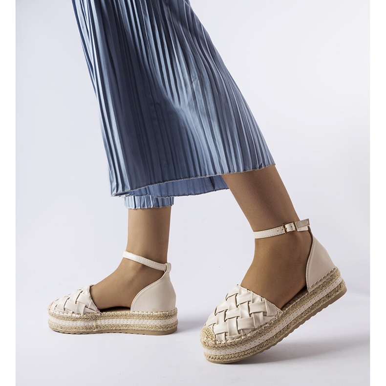 Espadrille plataforma bege Gour 2