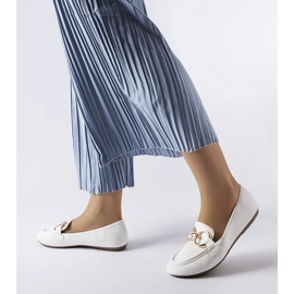 Mocassins Couturier brancos de mulher 1