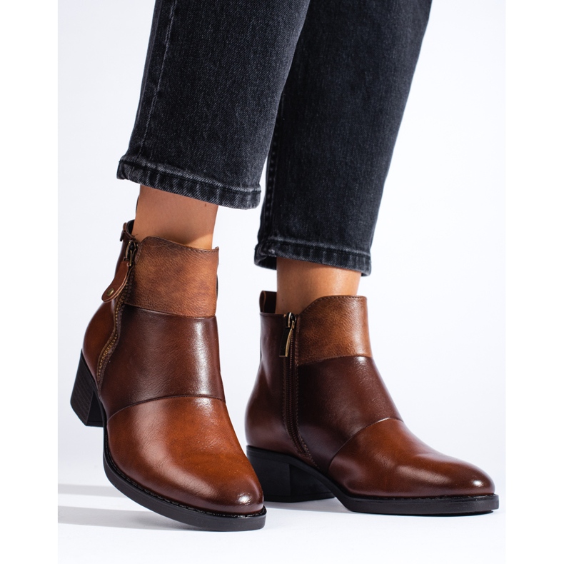 Botins femininos marrons da Vinceza marrom 1