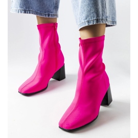 Botas de salto de cetim rosa, Laforgen. 1