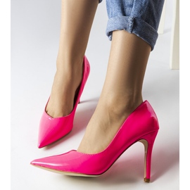 Sapatos Duerr laqueados rosa neon 1