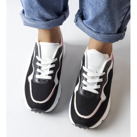 Inna Tênis esportivo preto e rosa Fauren 1