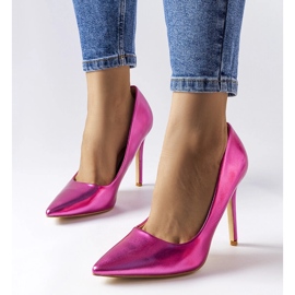 Salto alto metálico rosa escuro, Delis 1