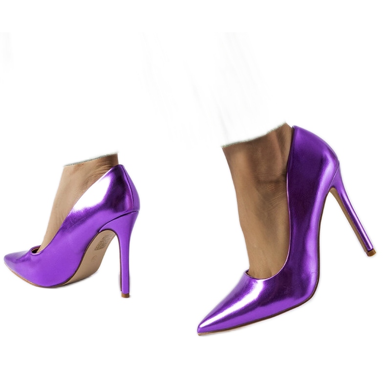 Inna Salto alto Delis metálico roxo tolet 2 Inna Salto alto Delis metálico roxo tolet 2