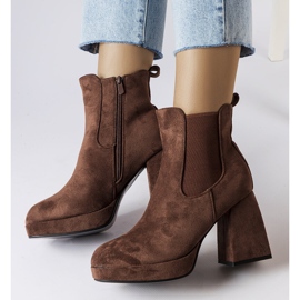 Botas de camurça ecológica marrom Province castanho 1