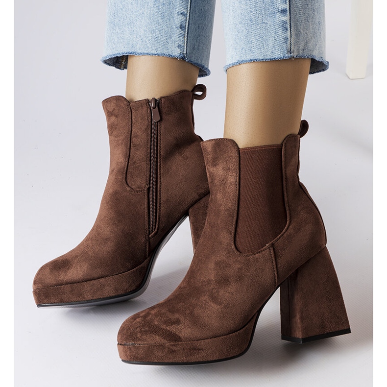 Botas de camurça ecológica marrom Province castanho 1