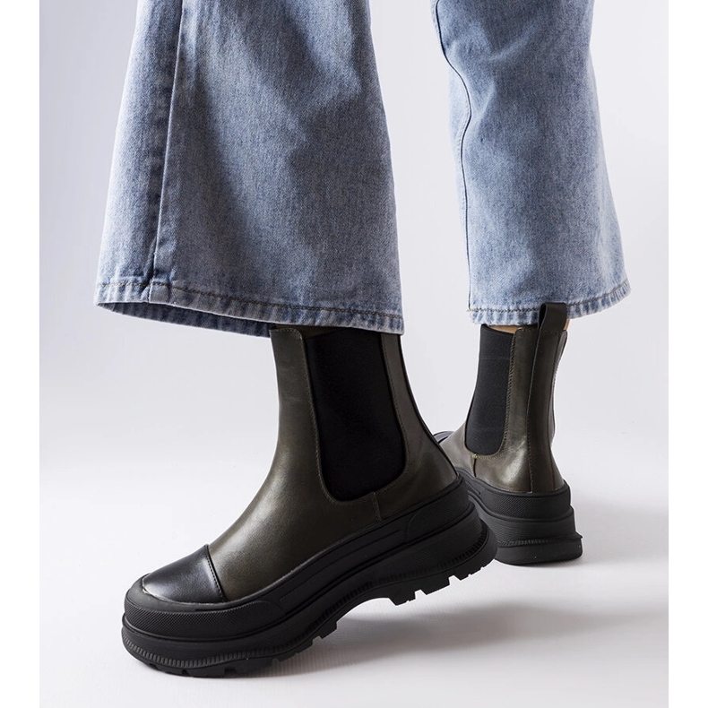 Bota plataforma verde Bellucci 1