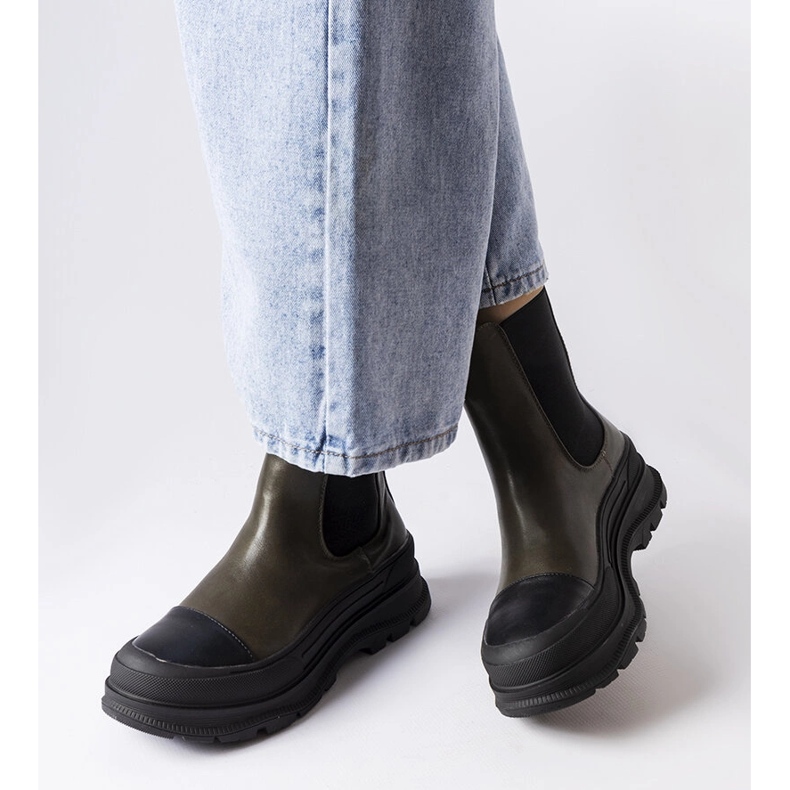 Bota plataforma verde Bellucci 2