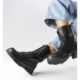 Botas de trabalho pretas Lori com sola mais grossa preto 1