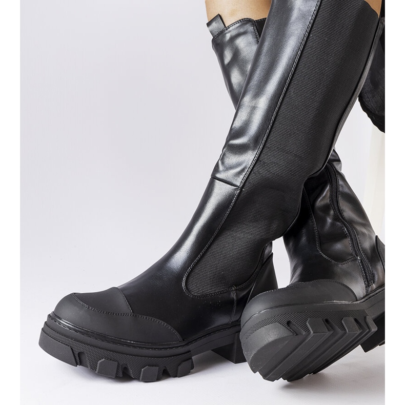 Botas altas pretas Pasquale preto 1