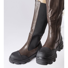 Botas altas castanhas Pasquale castanho 1