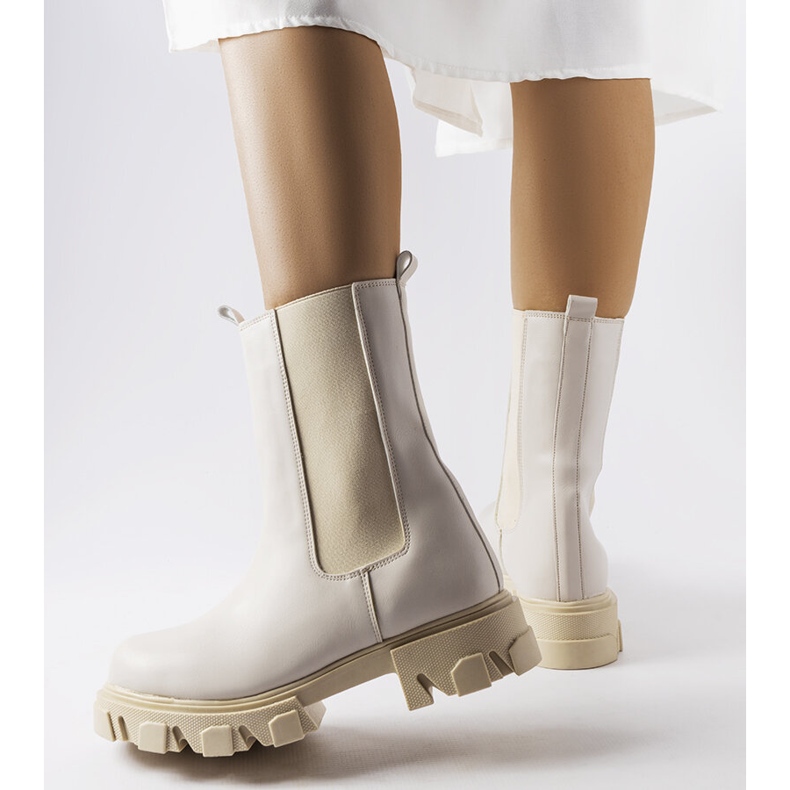 Botas de trabalho bege de Vallejo 1