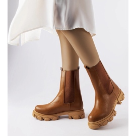 Botas de trabalho slip-on marrom Vallejo castanho 1