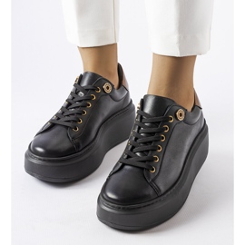 Brogues bege LS5379 Taupe preto 2