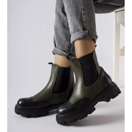 Inna Botas pretas e verdes da Albany 1