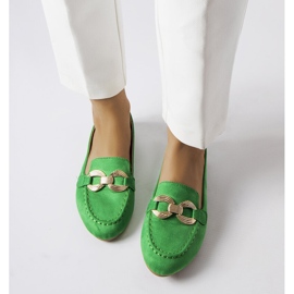 Mocassins verdes com fivela dourada da Magliano 1 Mocassins verdes com fivela dourada da Magliano 1