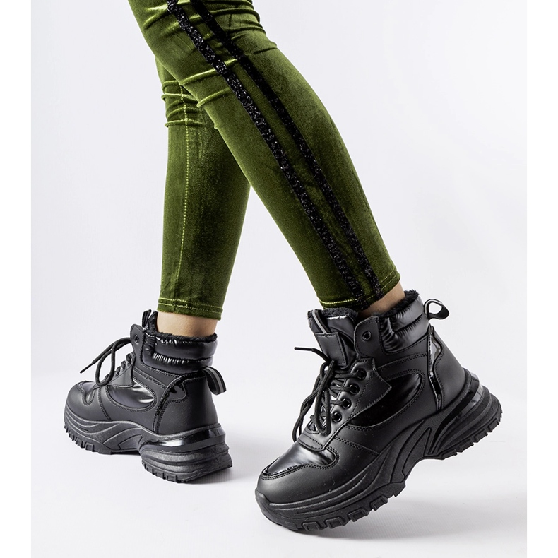 Evento Calçados esportivos de inverno Giacinto com isolamento preto 2 Evento Calçados esportivos de inverno Giacinto com isolamento preto 2