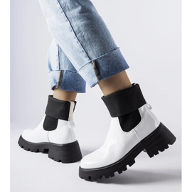 Botas de trabalho deslizantes brancas Breolungi branco 1