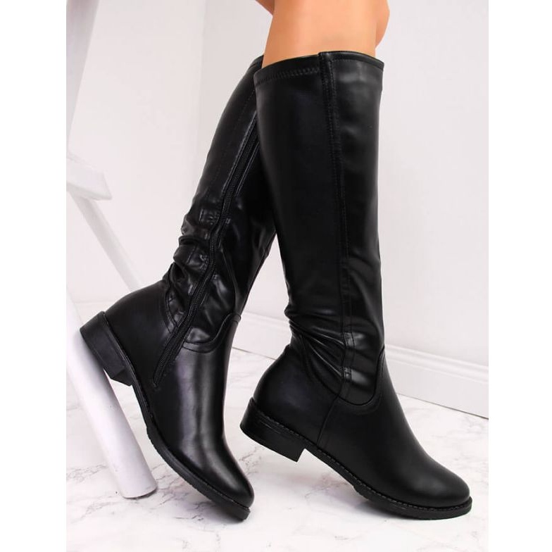 Botas isoladas de salto baixo Jezzi W JEZ265, pretas preto 1
