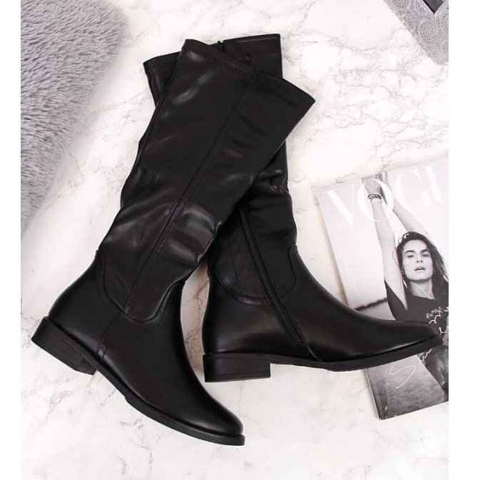 Botas isoladas de salto baixo Jezzi W JEZ265, pretas preto 2