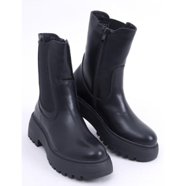 Bota Chelsea de cano alto Shaw preta preto 1