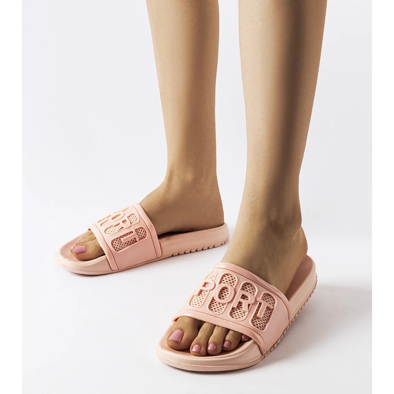 Moiariello slides de borracha rosa 1