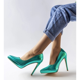 Salto verde espelhado Kristin 1