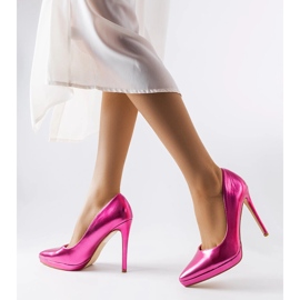 Os saltos espelhados rosa de Kristin 1