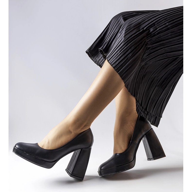 Sapatos de salto alto pretos Mailly 1