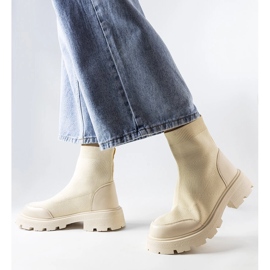 Bota meia bege Lonte 1