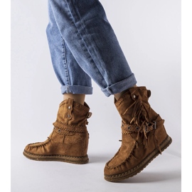 Inna Botas de cano alto marrons Teodata castanho 1
