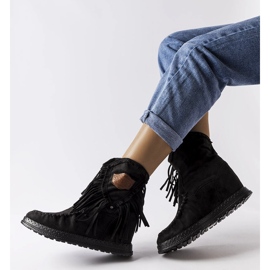 Inna Botas de cunha pretas, Giudice preto 2