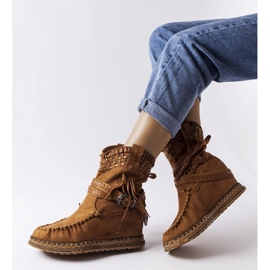 Inna Botas de cunha marrons, Beausoleil marrom 1